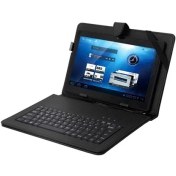 Resim Everest Kb-Tab10 Siyah 10` Mini Usb Türkçe Q Klavye + Tablet Pc Kılıfı 