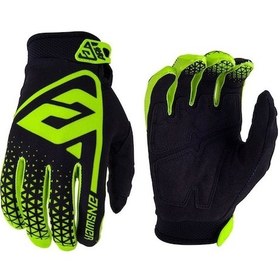 Resim Jzcat Motosiklet Motocross Eldivenleri Siyah - Yeşil 