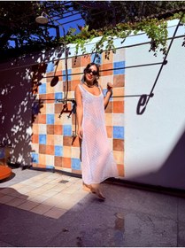 Resim BEACHTALK Puantiyeli kumaştan üretilen plaj elbisesi 