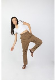 Resim Balins Kadın Chino Gabardin Pantolon Kahverengi 