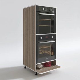 Resim Kenzlife fırın dolabı halime crd 145*60*56 mutfak kapaklı ayaklı banyo kiler ofis 