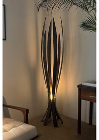 Resim Hedra Lambader İskandinav Ahşap Lambader Ceviz 