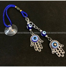 Resim Fatmanın Eli Nazar Araba Hediyesi Vantuz Otomobil Dikiz Ayna Süsü (464577708) 