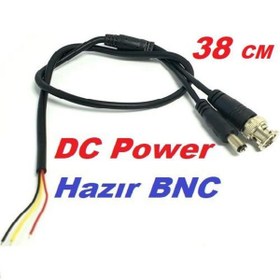 Resim Cesur Bnc Hazır Kablo Dc Power Jack Erkek Cctv Kamera Bnc Uç 