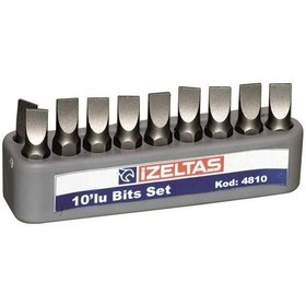 Resim Izeltaş Düz Bits Set 25 Mm 0.8X5.5 