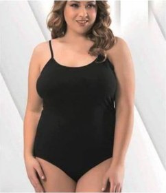 Resim Tutku 0148 Kadın Zıbın Ip Askılı Çıtçıtlı Kancalı Body 6'Lı Paket 