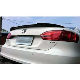 Resim Vw Jetta Mk6 M4 Bagaj Üstü İthal Spoiler Parlak Siyah Plastik Spoyler 2012-2018 