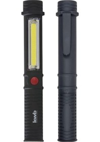 Resim Kwb 49948695 Cob-Led Mıknatıslı Klipsli Kamp Feneri 165 MM Siyah 