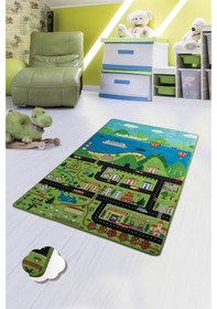 Resim Happy Cıty 100X160 Çocuk Ve Bebek Halısı Çok Renkli 