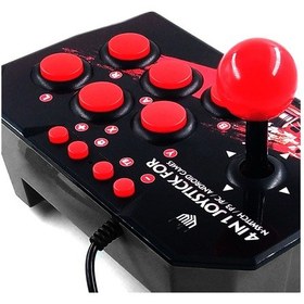 Resim Geekyou Switch İçin Kablolu 4'lü Joystick, Çift Oyuncu Savaş Oyunu Kumanda, Siyah Renk, Oyun Keyfi İçin Tasarlanmıştır 