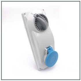 Resim Palazzoli Topter Serisi Anahtarlı Priz 16a (ıp44) 230v (dikey) 2p 