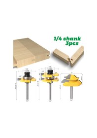 Resim Reedark Ahşap Birleştirme Aleti Seti: 3'lü T Tipi Ve 45 Derece Yuva Bıçağı - Tam Kesim, Ahşap/mdf/panel Uygulamaları İçin Profesyonel Araçlar 