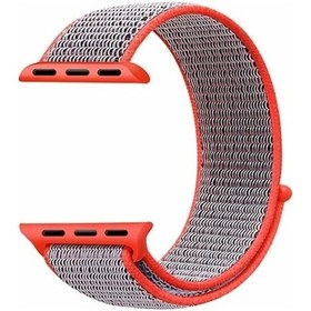 Resim Schulzz iOS Uyumlu Watch Seri 2-3-4-5 38 - 40 Mm Spor Loop Dokuma Kord (369298301) 