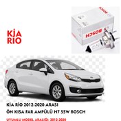 Resim KİA RİO 2012-2020 ARASI ÖN KISA FAR AMPÜLÜ H7 55W BOSCH 