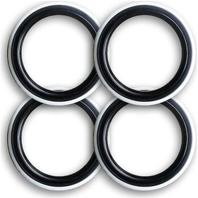 Resim Oto Lastik Yanağı Lüks Siyah Beyaz 13 Jant 4 Adet Yanak 