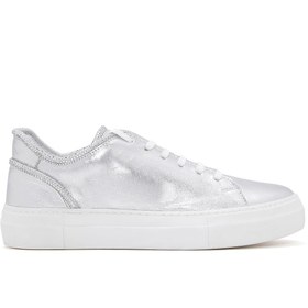 Resim Derimod Kadın Gümüş Deri Sneaker 23SFD291132 