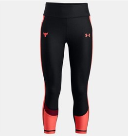 Resim Under Armour Kız Çocuk Project Rock Heatgear® Armour Ankle Tayt Siyah 