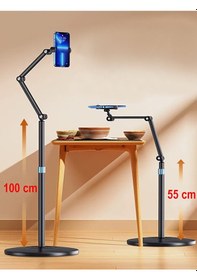 Resim 6-11 İnch Metal Ayaklı Flexible Tablet Ve Telefon Tutucu Stand 16 