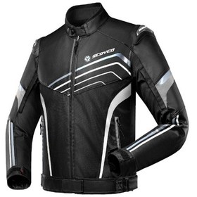 Resim Ebakbak Motosiklet Montu Full Korumalı 4 Mevsim Maxdura Kumaş Ve Pu Deri Motor Mont Siyah Edt 