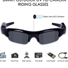 Resim Chaoduo Shop Dijital Kamera Bisiklet Gözlük UV400 Bisiklet Güneş Gözlüğü Erkekler Hd Gözlük Gözlük Balıkçılık Dvr Video Kaydedici Doğa Sporları (Yurt Dışından) 