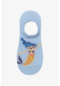Resim Penti Kız Çocuk Mermaid Love 2li Çok Renkli Babet Çorap 