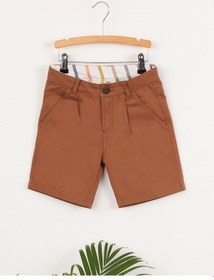 Resim Denokids Ollie&Olla Kahverengi Erkek Çocuk Gabardin Şort Çok Renkli 