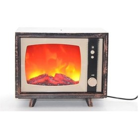 Resim Tv Tasarımlı Ledli Şömine Lamba Aalk2511 Renkli 
