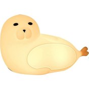 Resim Szypzstore Deniz Aslanı Gece Lambası Degrade Renkli Silikon Lamba Yedi Renkli Işık Yatak Odası Ev Çocuk Göz Bakımı Başucu Lambası N0w2op Beyaz 