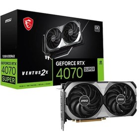 Resim MSI RTX4070 SUPER 12GB VENTUS 2X 12G OC GDDR6X 192bit HDMI DP PCIe 4.0 