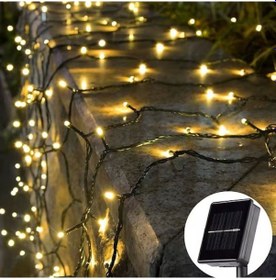 Resim Güneş Enerjili Siyah Kablo Bahçe Aydınlatma S-46 Çok renkli 