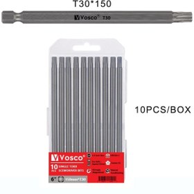 Resim vosco Bits Uç Matkap Ucu Tornavida Ucu Vidalama Ucu S2 Çelik T30 150 mm - 6974502643352 