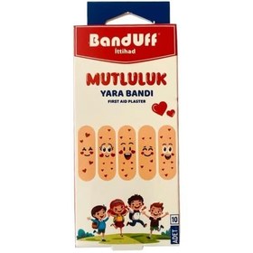Resim Banduff Yara Bandı Mutluluk 10 Adet 