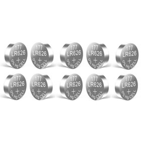 Resim Yuma Lr66 Ag4 377 Sr626 1.5v Alkalin Saat Pili 10 Adet 