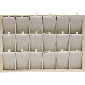 Resim Suntek Vanity Tezgah Jade Için Ahşap Takı Organizatör Raf 