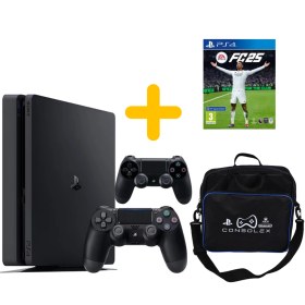 Resim Sony Playstation 4 Slim 500 Gb + FC 25 Çift Kol - PS4 (yenilenmis) 