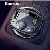 Resim Baseus Cctm S-09a Bluetooth Aktarım Mp3 Araç Kiti Dual Usb Araç Siyah Baseus