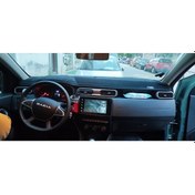 Resim 2023+ Modellerine Uygun Dacia Duster Torpido Koruma Halısı Siyah Kenar Renk Siyah 