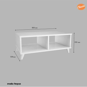 Resim Modilayn Ofis Sehpası Raflı Orta Sehpa Orta Masa Ofis Sehpa Salon Sehpa 