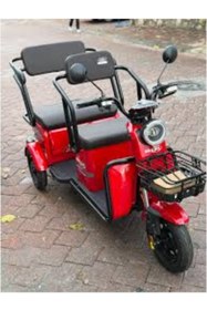 Resim Skyjet Master Car Elektrikli Moped Kırmızı 