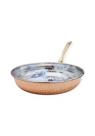 Resim Tek Kulplu Dövme Bakır Tava 24 Cm Bakır 