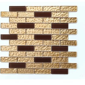 Resim MozaiKristaL Mutfak Tezgah Arası ve İç Dekorasyon İçin Kristal Cam Mozaik. Cam Ölçüsü: 23X73 Mm. File Ölçüsü: 30X30 Cm. ( 1 Koli = 1 m2 Fiyatıdır ) 