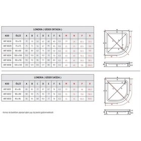 Resim Shower 120X120 Oval Duş Teknesi 