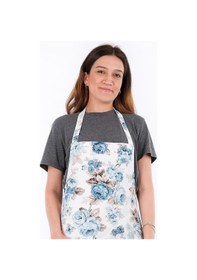 Resim Petra Mutfak Önlüğü Mavi Gül 