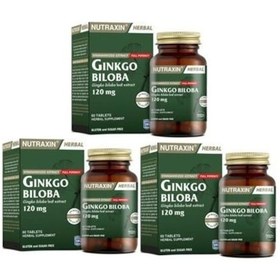 Resim Nutraxin Ginkgo Biloba 60 Tablet 3 Adet 