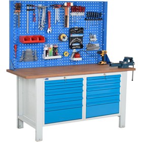 Resim starçelik Atölye Çalışma Tezgahı (1600x720x830-930 mm) 