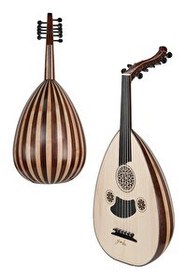 Resim Yonka UD-10KM Kelebek ve Maun Ağacı Ud Abanoz Klavye ElYapımı Yüksek Kaliteli Ud 