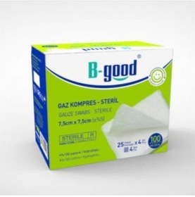 Resim B-good Steril Gaz Kompres Spanç 7.5 x 7.5 CM 100 Adet 