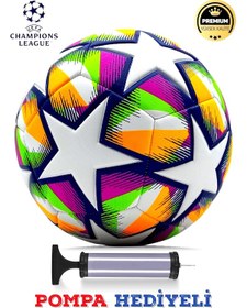 Resim Futbol Topu Pro Şampiyonlar Ligi + Pompa Bsf61 Çok Renkli 