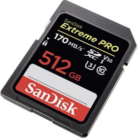 Resim Sandisk Extreme Pro 512GB SDXC Card SDSDXXY-512G-GN4IN 170MB/s V30 UHS-I U3 Hafıza Kartı 