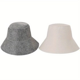 Resim 1 adet Isıya Dayanıklı Keçe Sauna Şapkası - İzole, Emici, Yüksek Sıcaklık Dayanıklı Saç Sarma için Spa ve Sauna Kullanımı, Taşınabilir Tasarım, Hafif ve Dayanıklı, Rahatlık ve Sağlık için İdeal, Sauna Aksesuarı | Minimalist Tasarım | Emici Kumaş 
